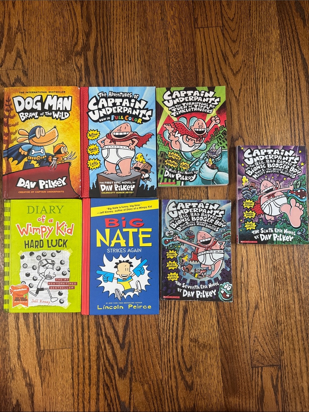 Children's Graphic Chapter Book Lot—Captain Underpants, Diary of a Whimpy Kid
